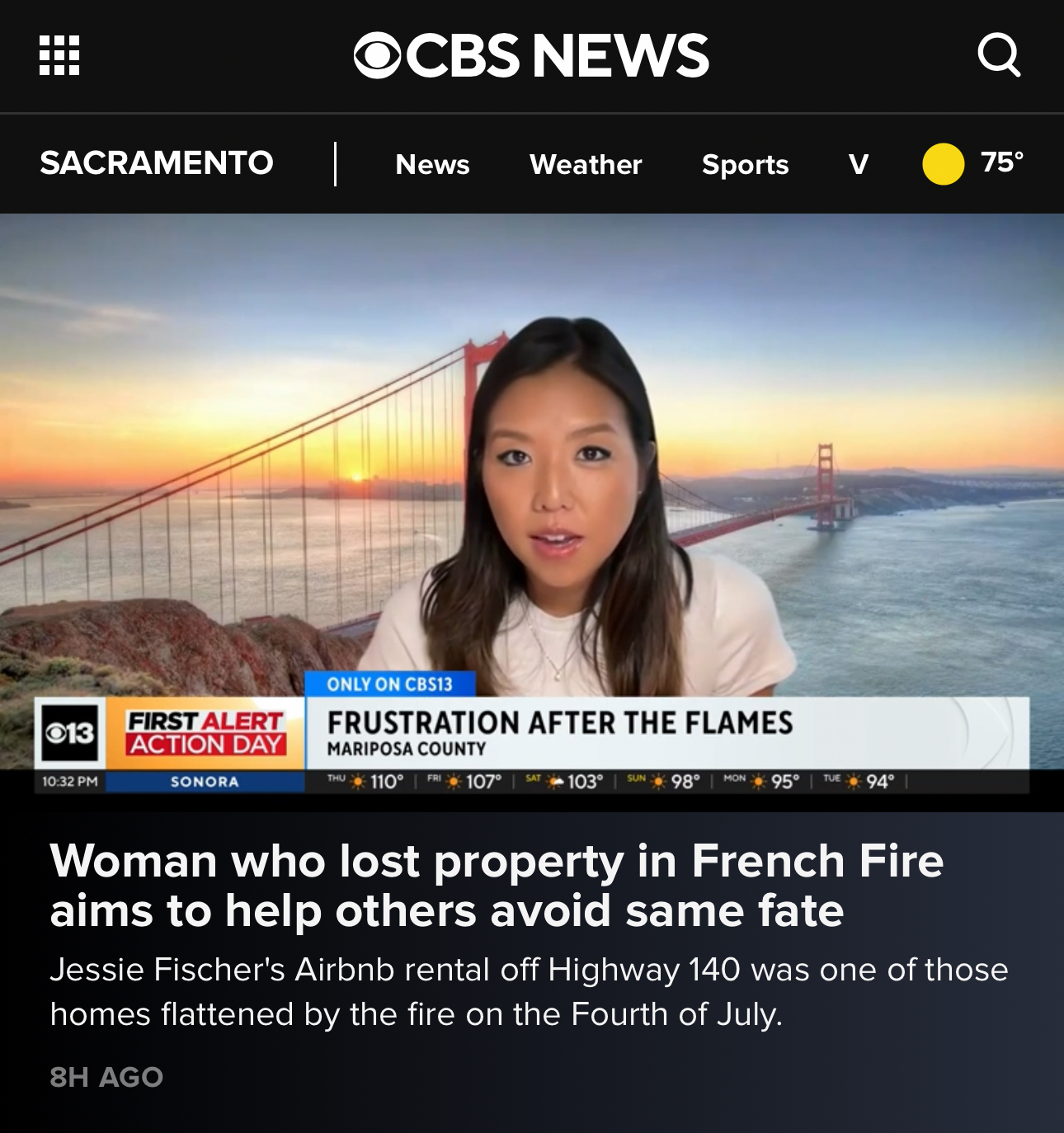 French Fire victim works to create technology to help others who lose home